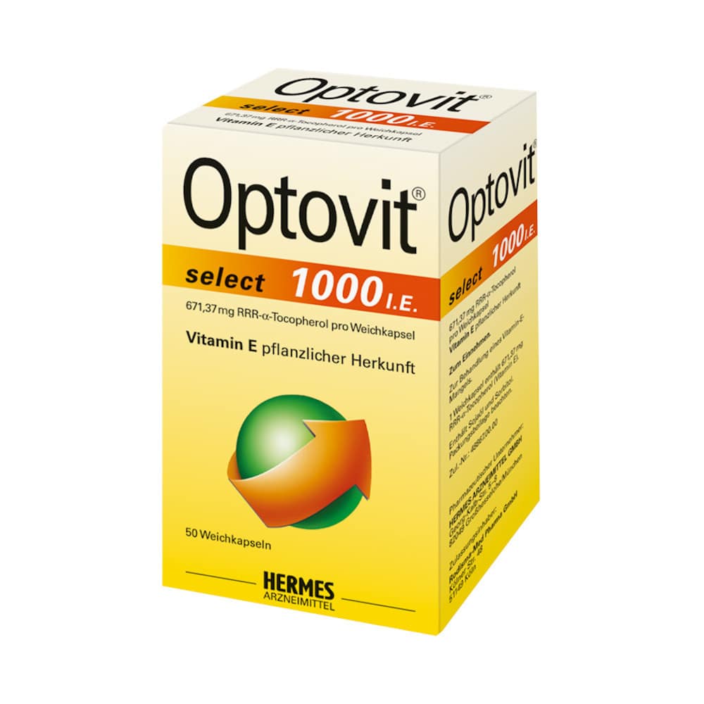 OPTOVIT select 1.000 I.E. Kapseln 50 St Kapseln