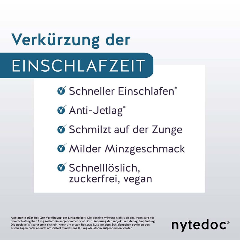 nytedoc SCHLAF akut Melatonin-Streifen 24 St Streifen