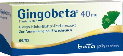 Gingobeta 40mg 60 St Filmtabletten