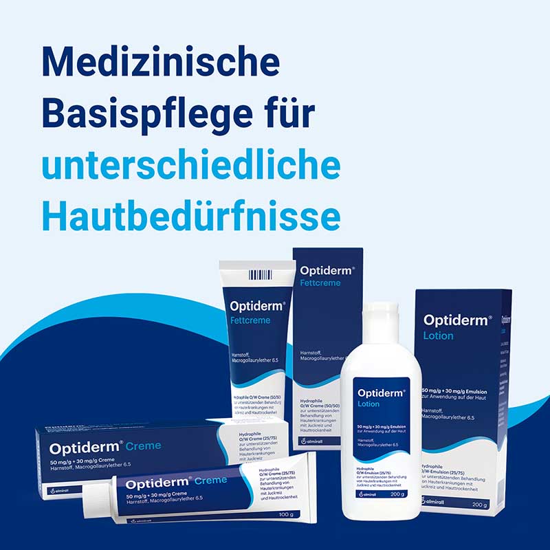 Optiderm Creme im Spender bei Juckreiz und trockener Haut 200 g Creme