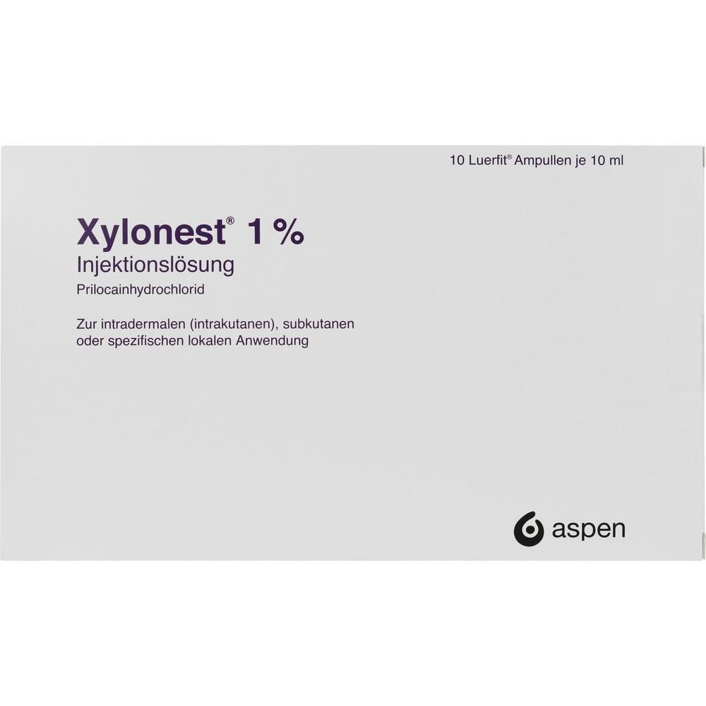 XYLONEST 1% Luerfit Ampullen Injektionslösung 10X10 ml Injektionslösung