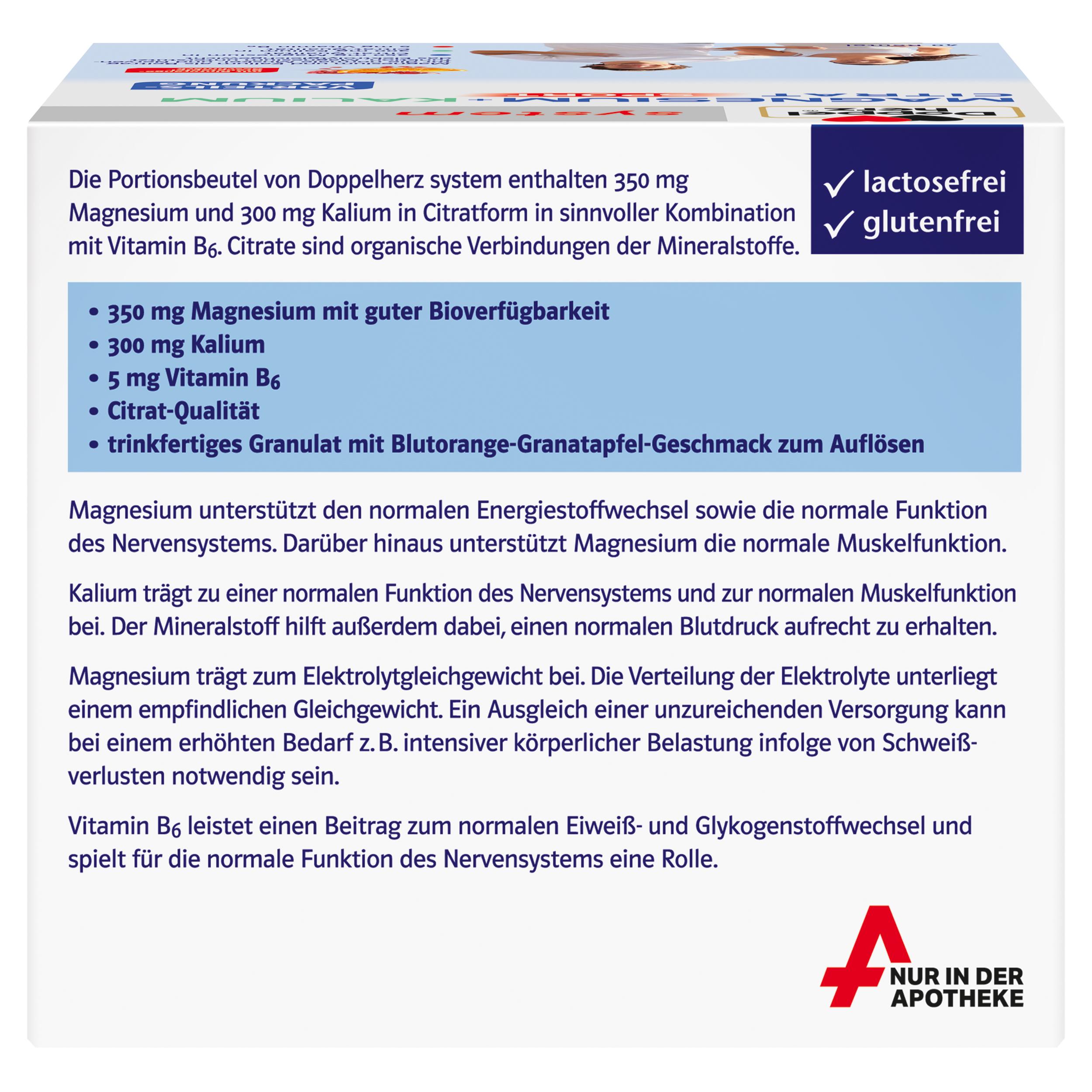 Doppelherz system MAGNESIUM + KALIUM CITRAT 40 St Granulat