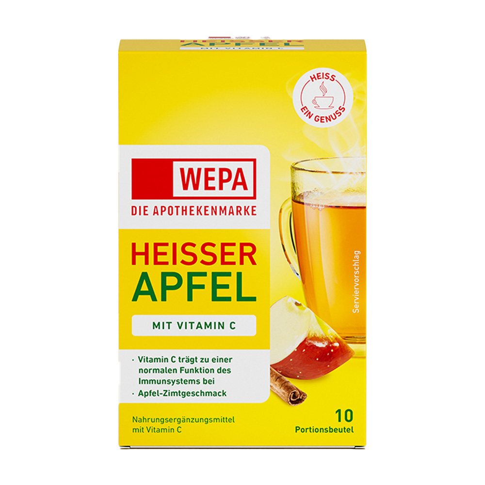 WEPA HEISSER APFEL 10X10 g Pulver