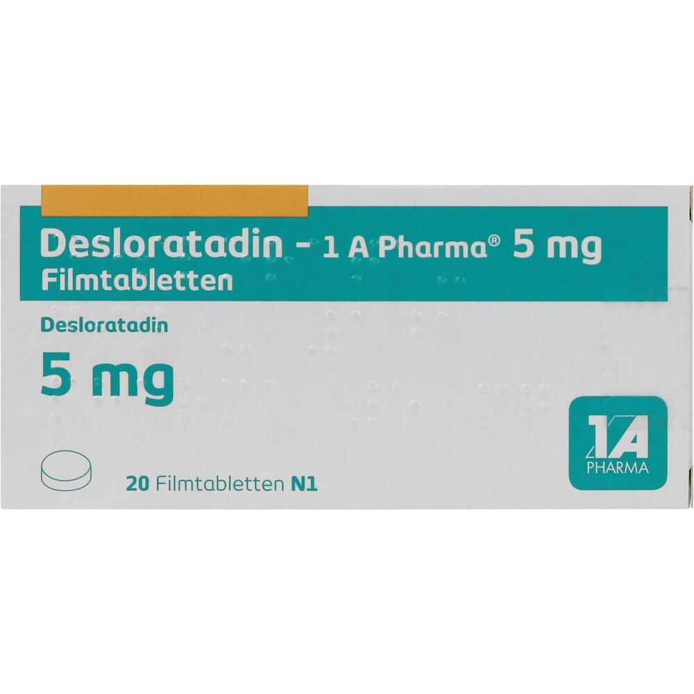 Desloratadin-1 A Pharma 5mg 20 St Filmtabletten