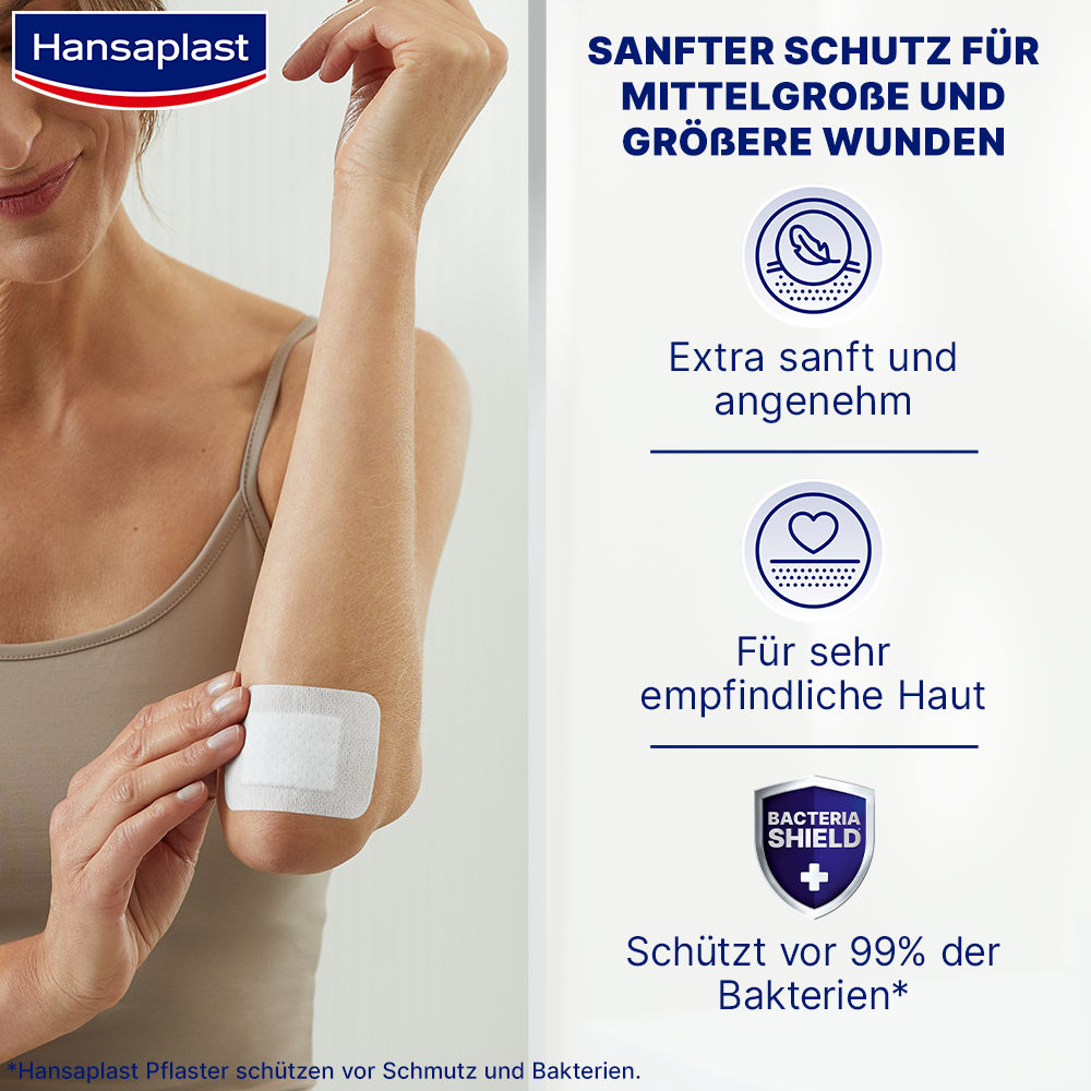 Hansaplast ULTRA SENSITIVE XL Pflasterstrips 5x7,2cm 5 St Pflaster