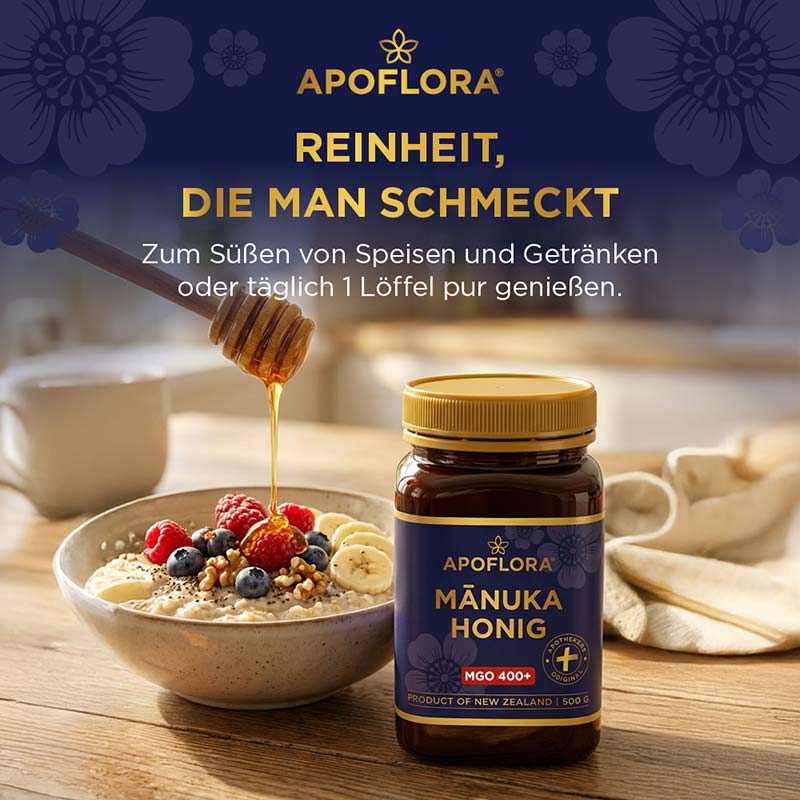APOFLORA MANUKA HONIG MGO 400+ 500 g