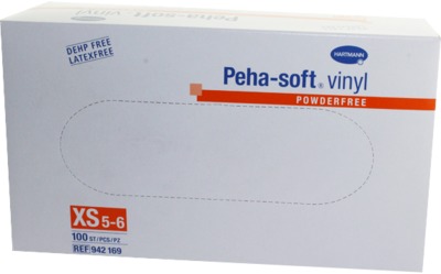 PEHA-SOFT Vinyl Unt.Handschuhe unste.puderfrei XS 100 St Handschuhe