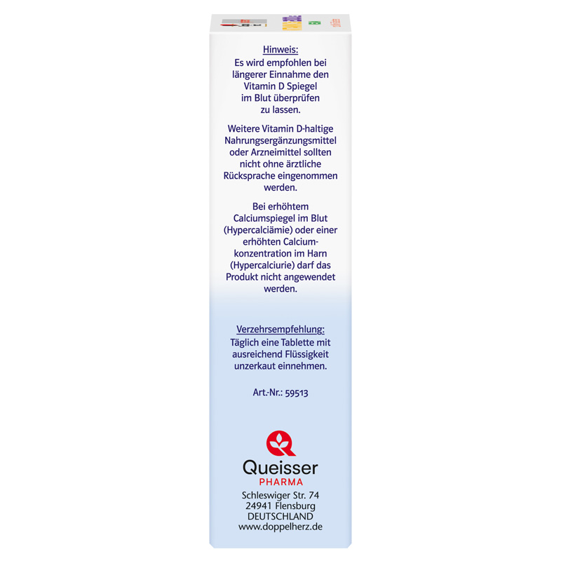 Doppelherz system VITAMIN D3 2000 I.E. VEGAN 60 St Tabletten
