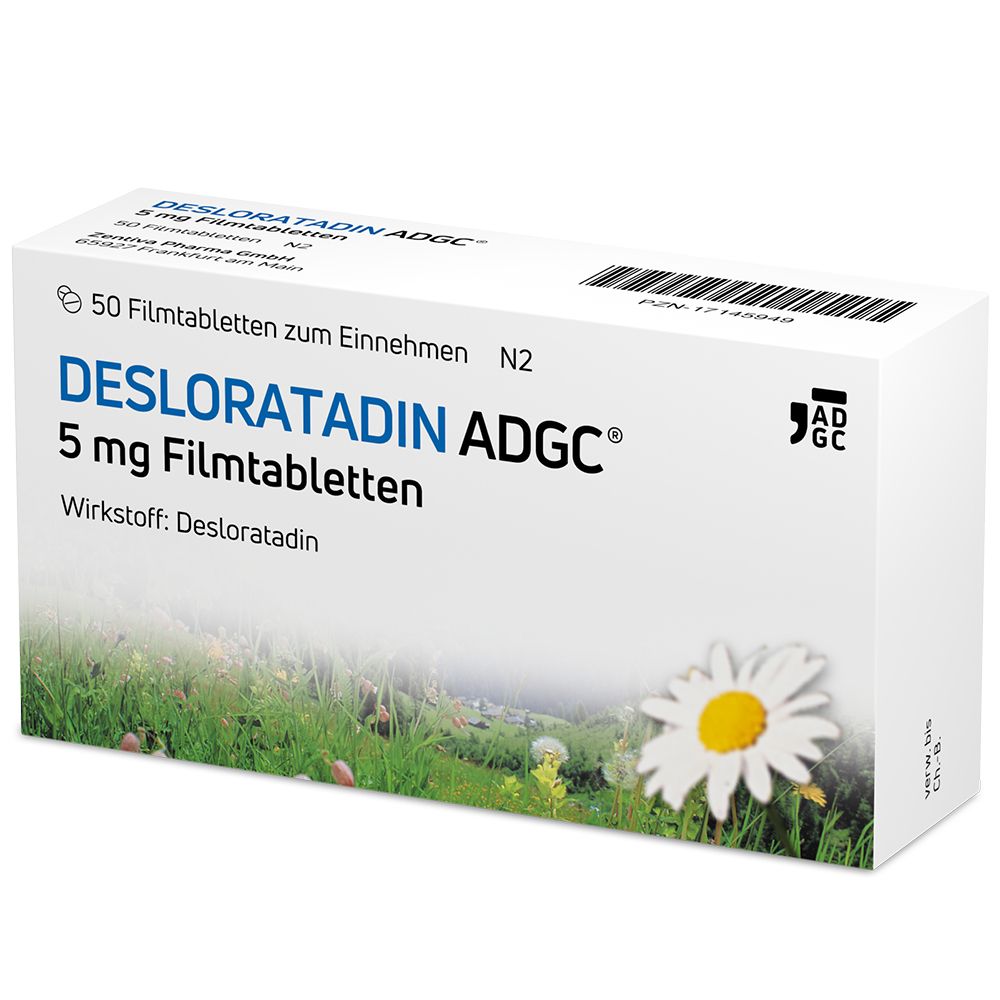 Desloratadin-ADGC 5 mg  50 St Filmtabletten