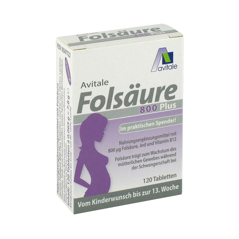 Avitale Folsäure 800 Plus 120 St Tabletten