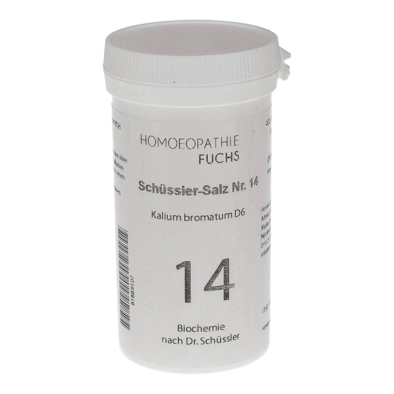 HOMOEOPATHIEFUCHS Schüssler-Salz Nummer 14 Kalium bromatum D6 Biochemie 400 St Tabletten