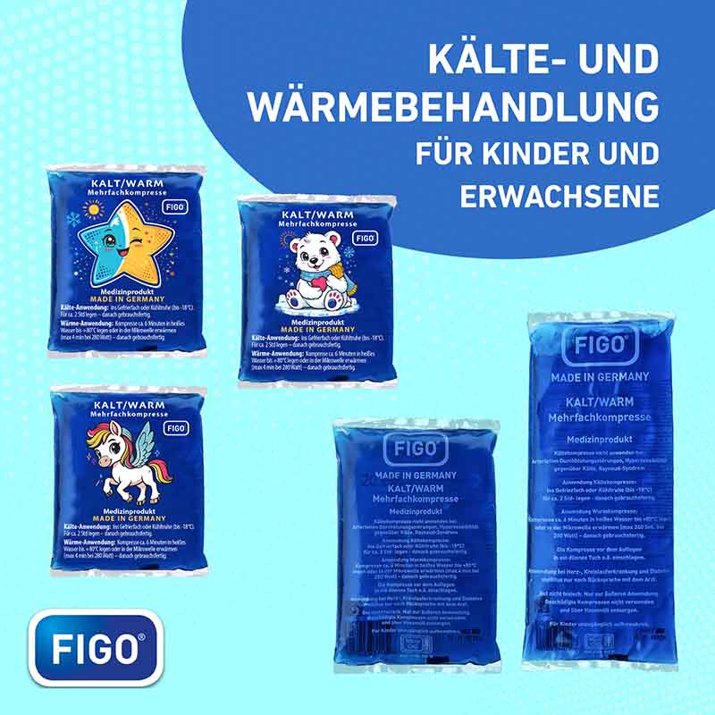 FIGO Kalt/Warm Mehrfachkompresse 11,5 x 18,5 cm 1 St 1 St Kompressen