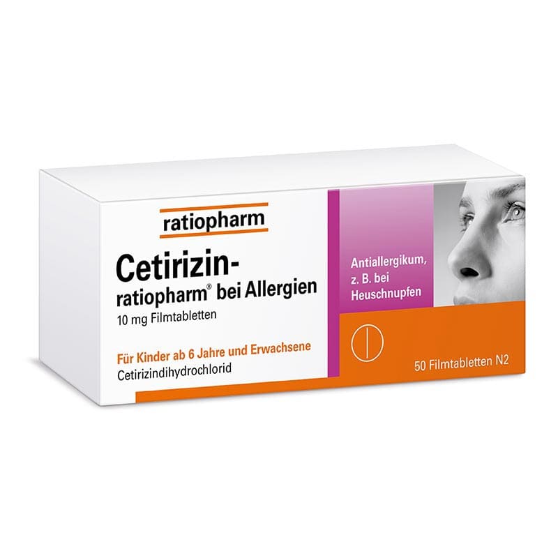 Cetirizin-ratiopharm bei Allergien 50 St Filmtabletten