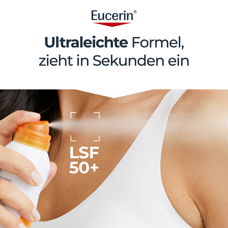 Eucerin SUN OIL CONTROL DRY TOUCH BODY SUN SPRAY TRANSPARENT LSF 50+  200 ml Spray