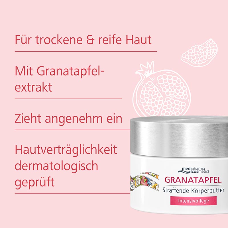 GRANATAPFEL Straffende Körperbutter Intensivpflege 250 ml Creme