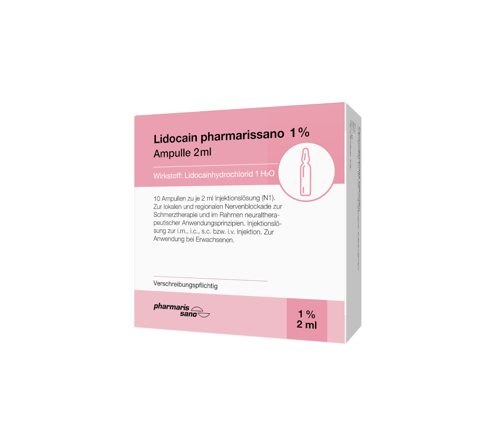 Lidocain pharmarissano 1% Ampulle 2ml 10X2 ml Injektionslösung