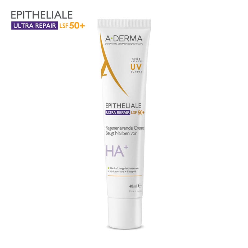 A-DERMA EPITHELIALE ULTRA REPAIR Regenerierende Creme LSF50+ 40 ml Creme