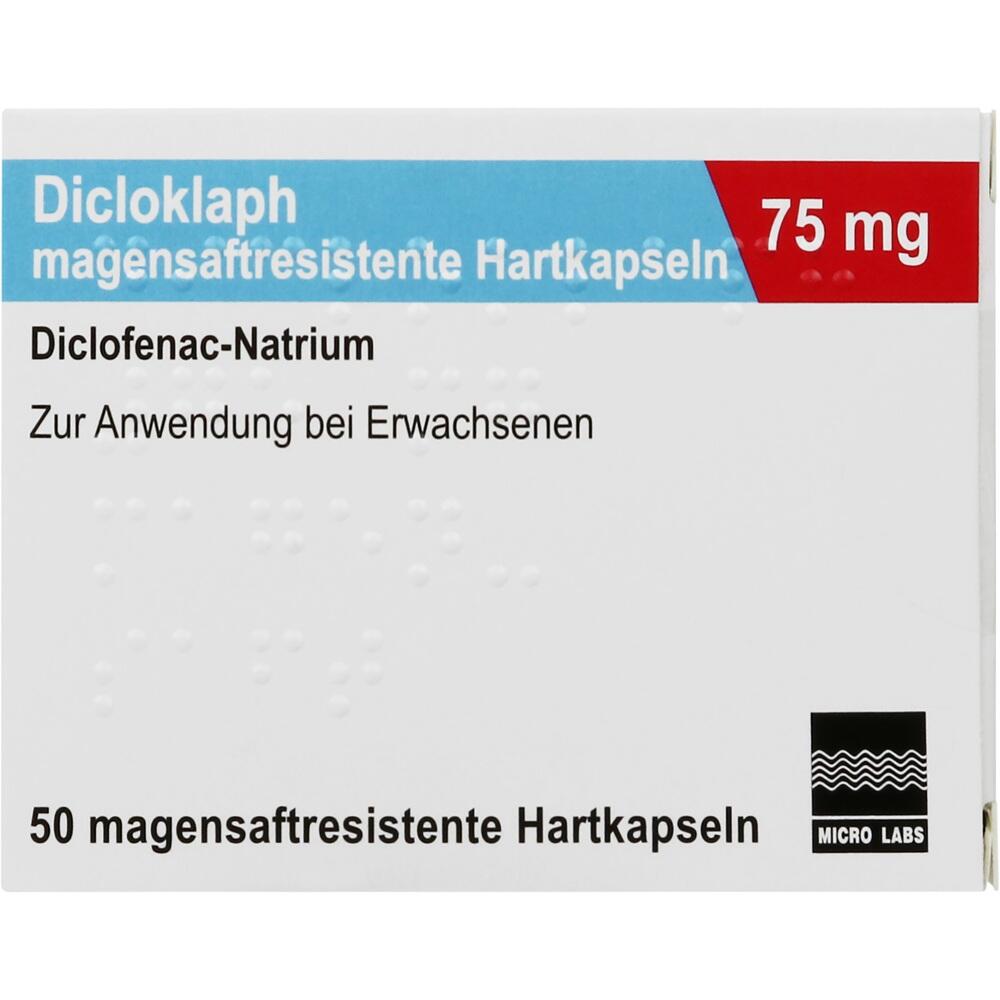 Dicloklaph 75 mg 50 St Magensaftresistente Hartkapseln