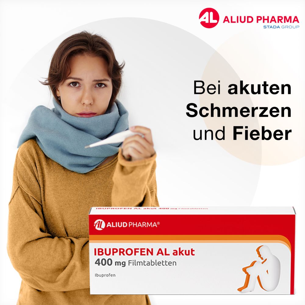 Ibuprofen AL akut 400 mg Filmtabletten bei akuten Schmerzen