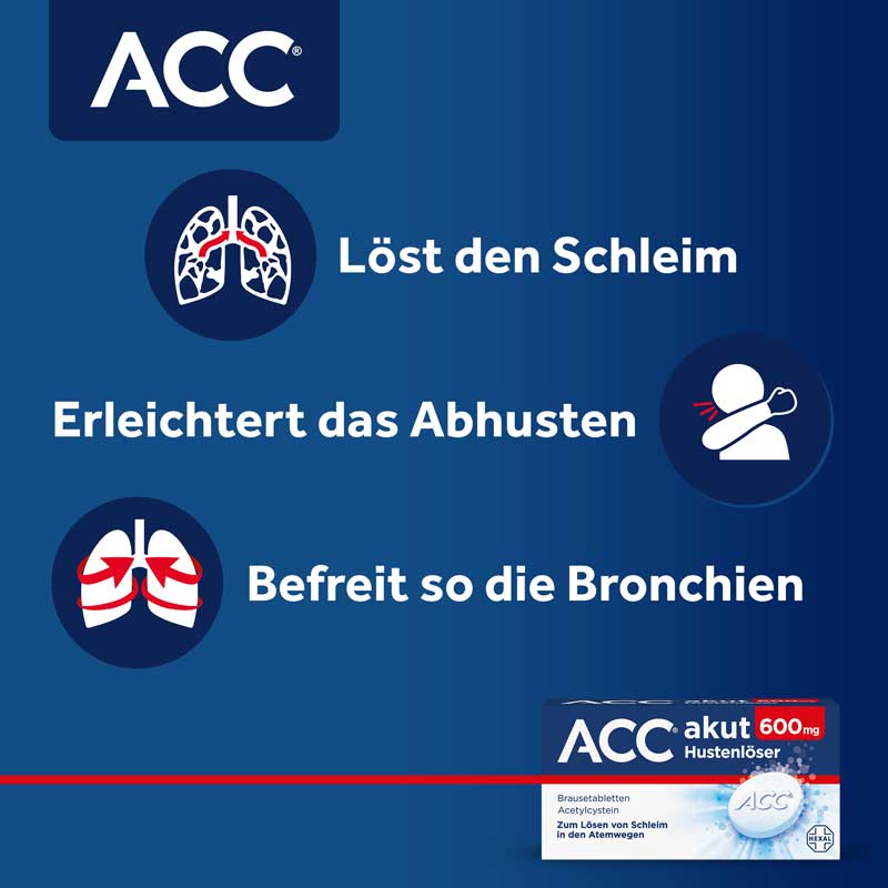 ACC akut 600mg Hustenlöser 20 St Brausetabletten