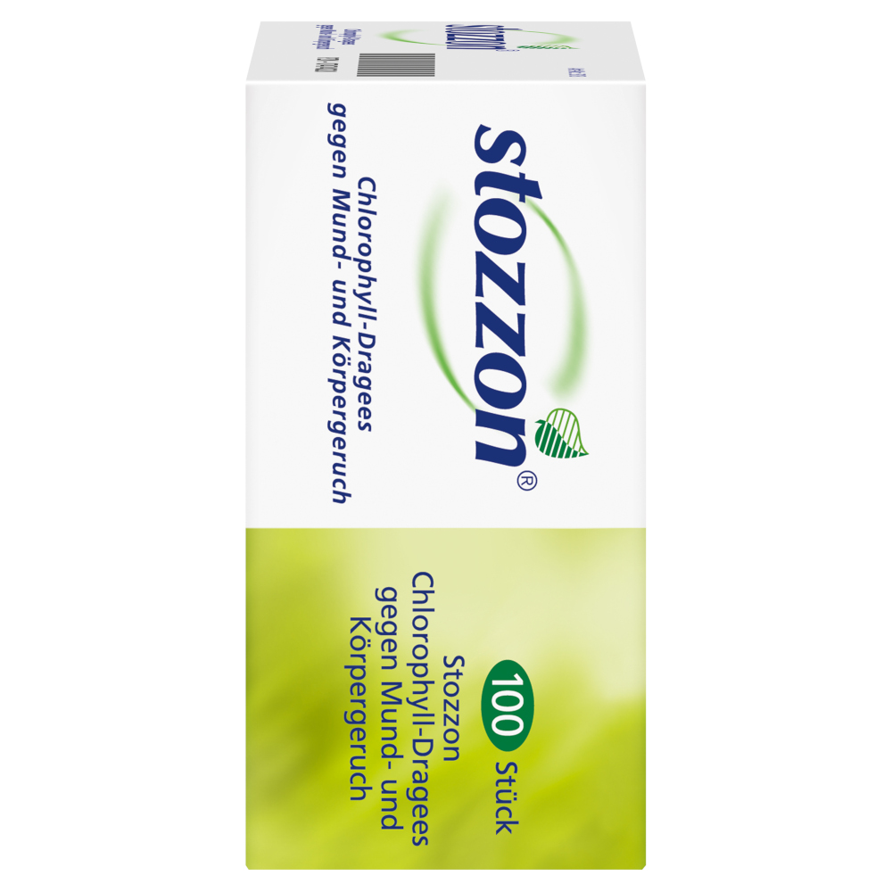 stozzon Chlorophyll-Dragees gegen Mund- und Körpergeruch 100 St Überzogene Tabletten