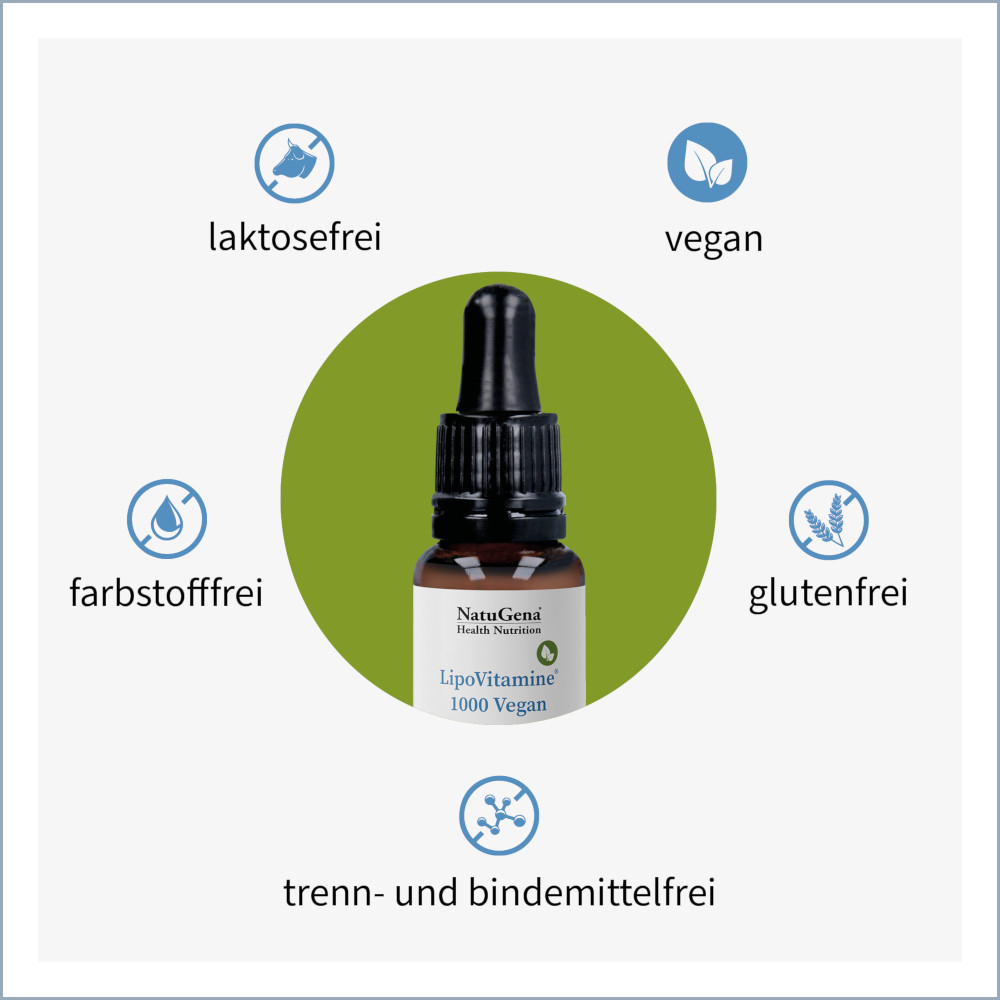 NatuGena LipoVitamine 1000 Vegan 15 ml Tropfen