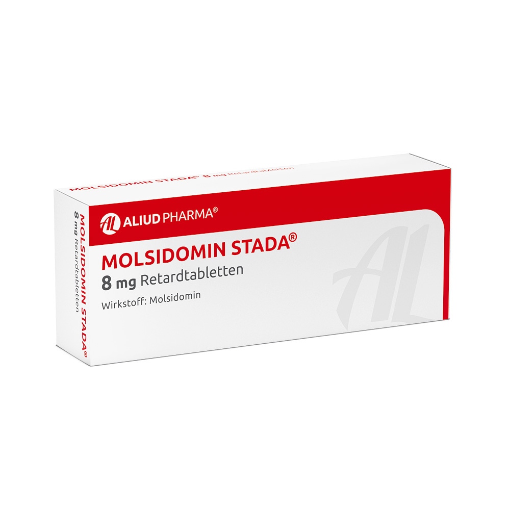 MOLSIDOMIN STADA 8 mg Retardtabletten ALIUD 100 St Retard-Tabletten