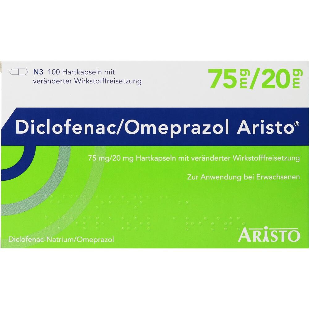 Diclofenac/Omeprazol Aristo 75 mg/ 20 mg 100 St Hartkapseln mit veränderter Wirkstofffreisetzung