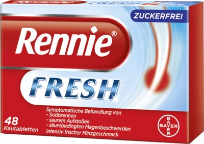 Rennie FRESH  ZUCKERFREI 48 St Kautabletten