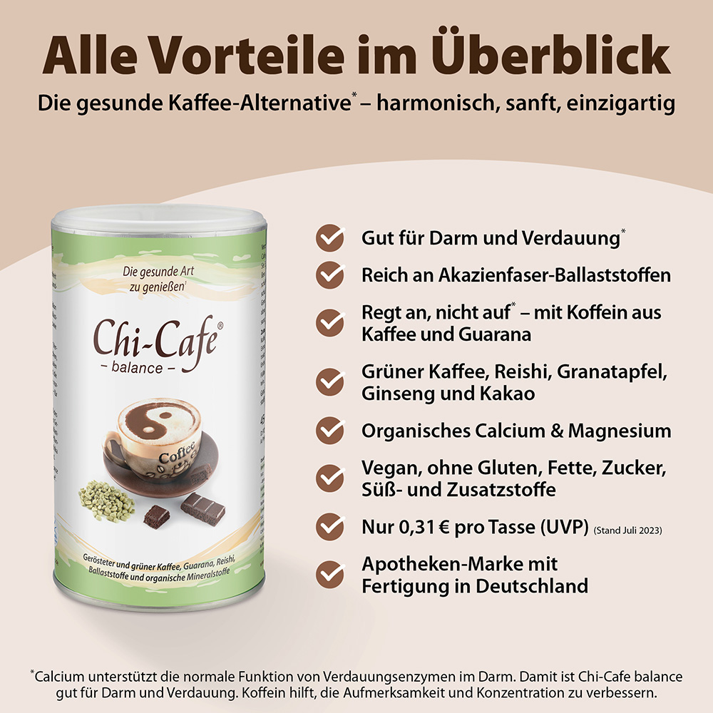 Chi-Cafe balance Wellness Genießer Kaffee mit Mineralstoffen