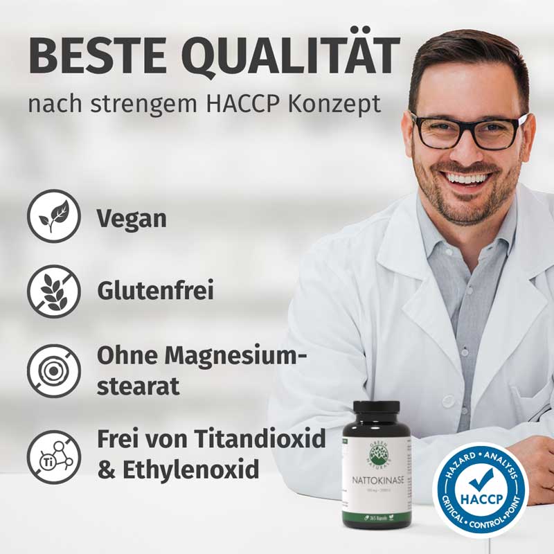 GREEN NATURALS Nattokinase 100mg  365 St Kapseln