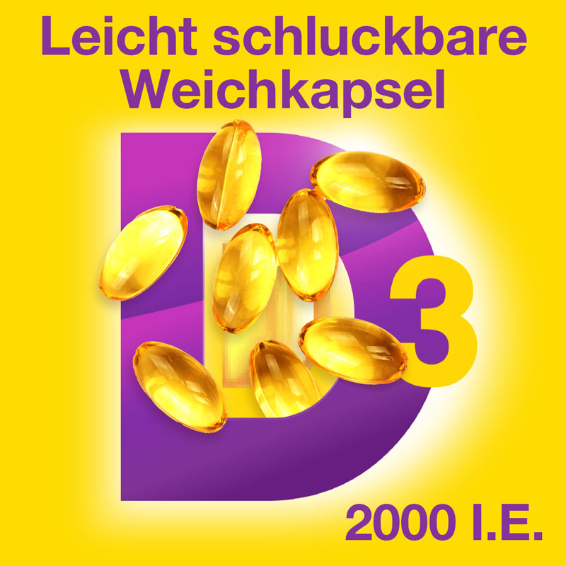VIGANTOLVIT Vitamin D3 2000 I.E.  60 St Weichkapseln