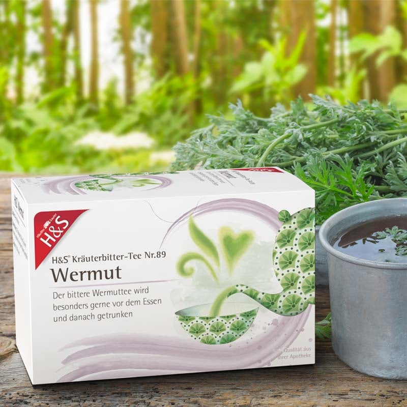 H&S Kräuterbitter-Tee Wermut 20X1.5 g Filterbeutel