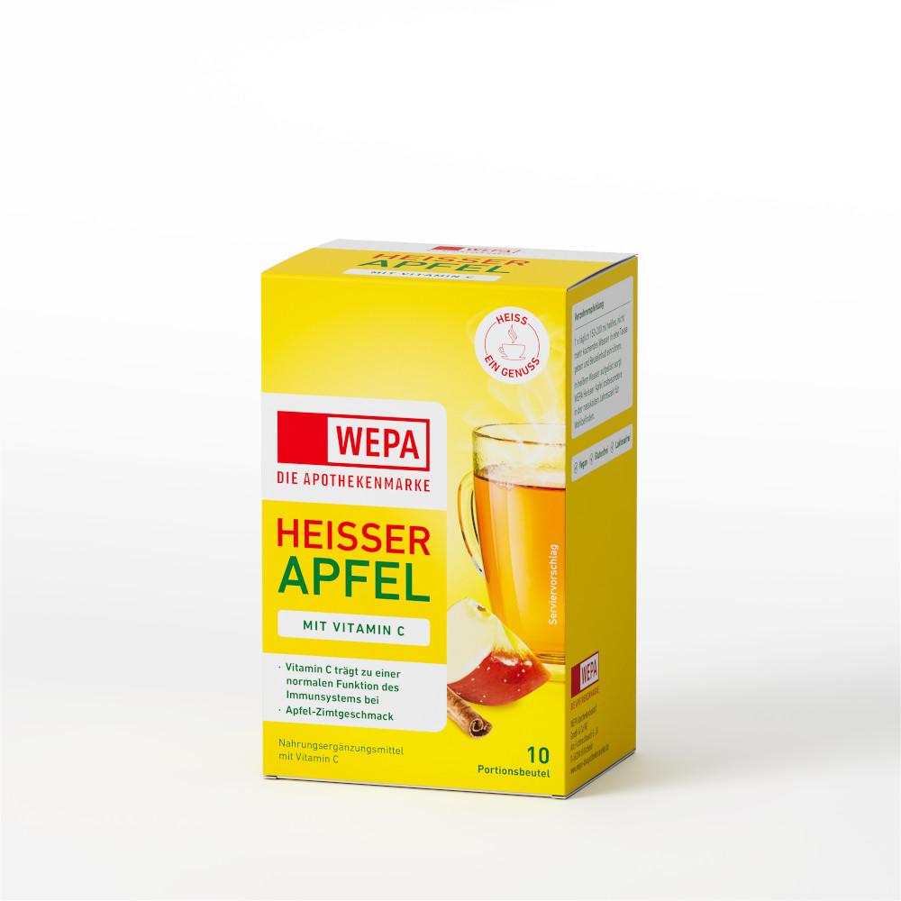 WEPA HEISSER APFEL 10X10 g Pulver