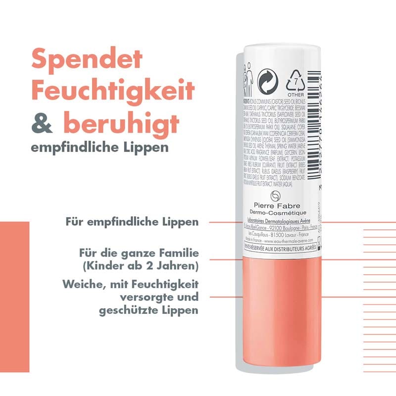 Avène Feuchtigkeitsspendender LIPPENPFLEGESTIFT  4 g Stifte
