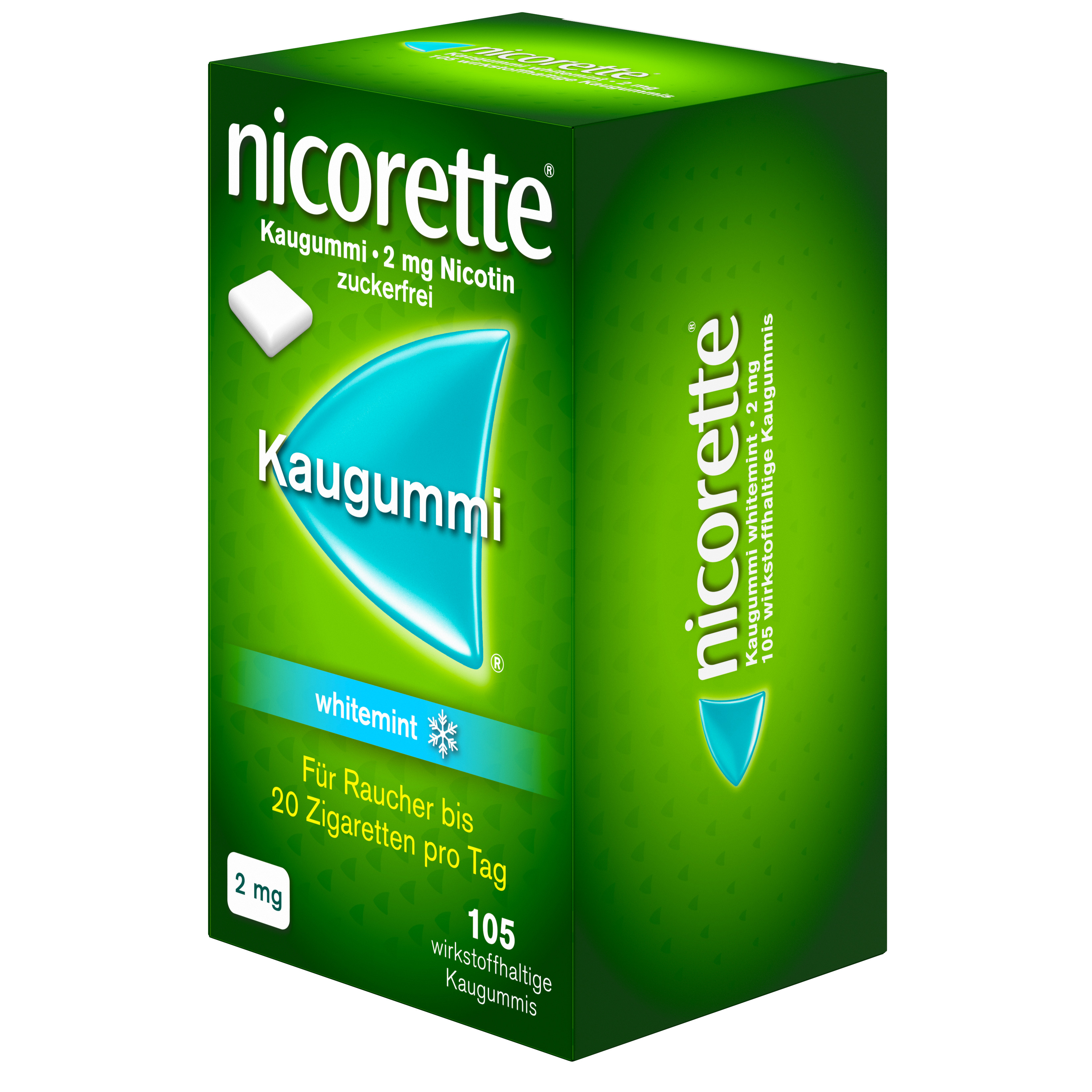 nicorette Kaugummi 2mg whitemint 105 St Kaugummi