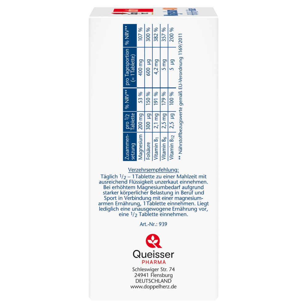 Doppelherz aktiv Magnesium 400 mg  60 St Tabletten