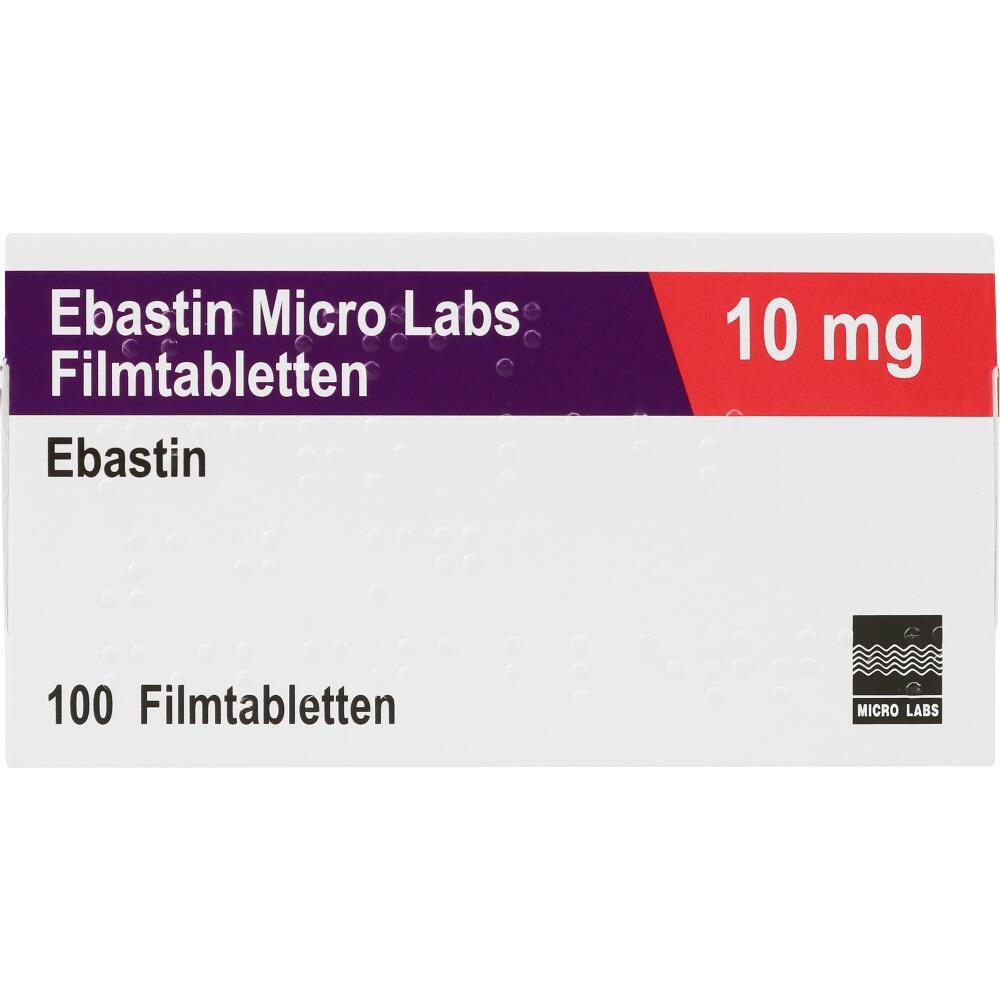 Ebastin Micro Labs 10 mg 100 St Filmtabletten