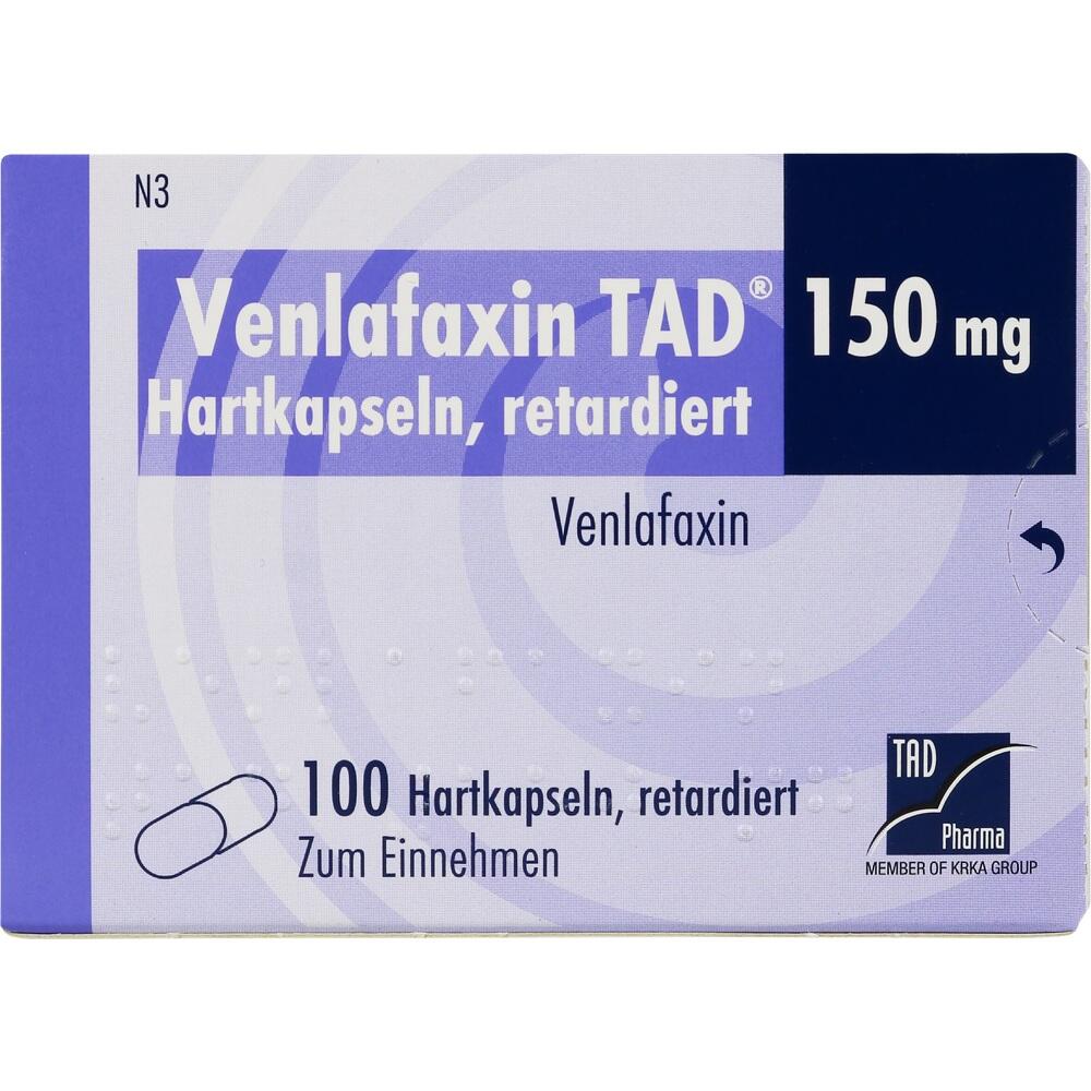 Venlafaxin TAD 150mg 100 St Retard-Kapseln