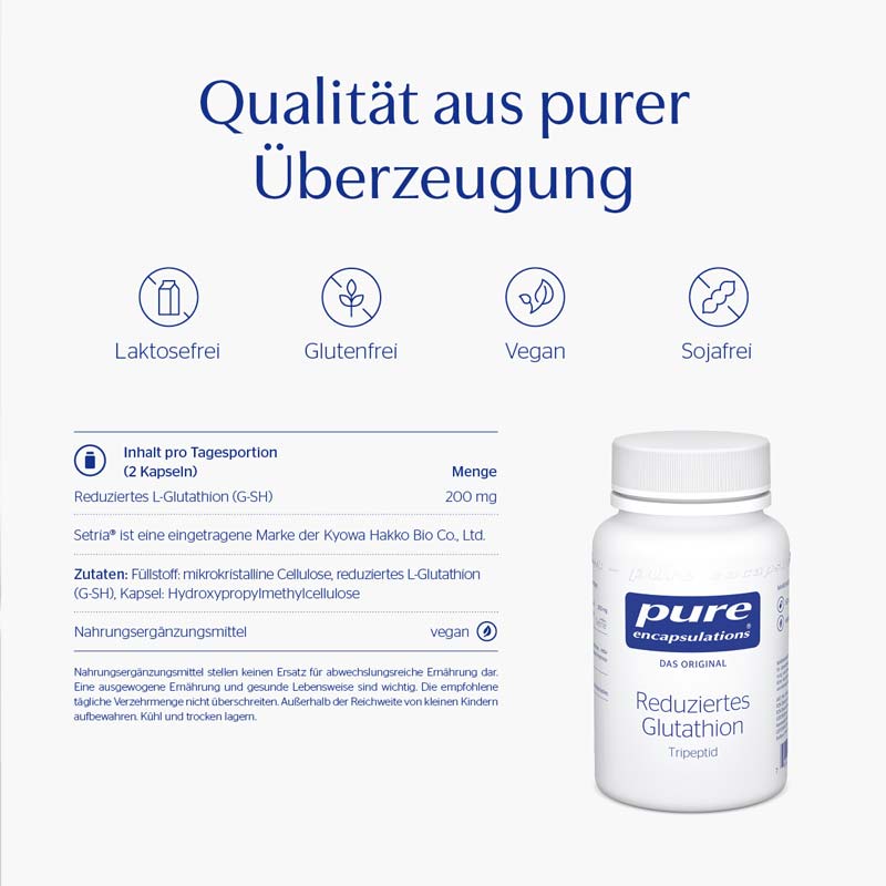 pure encapsulations Reduziertes Glutathion  60 St Kapseln