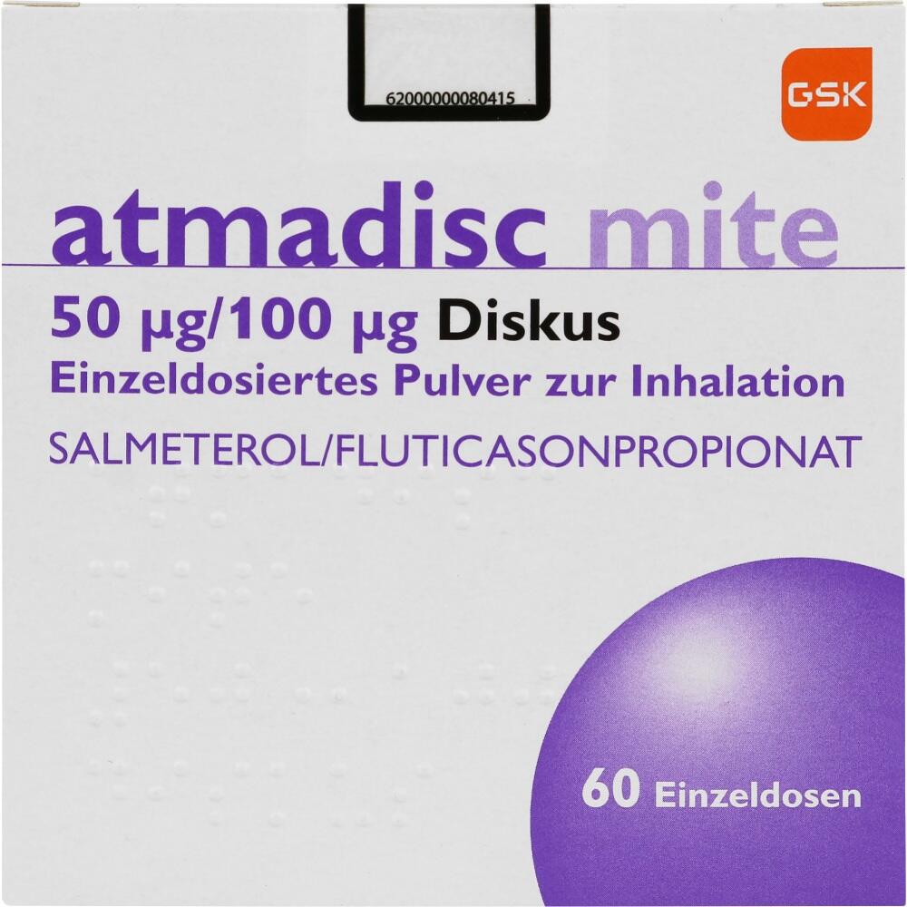 Atmadisc mite 50μg/100μg Diskus 60 St Inhalationspulver