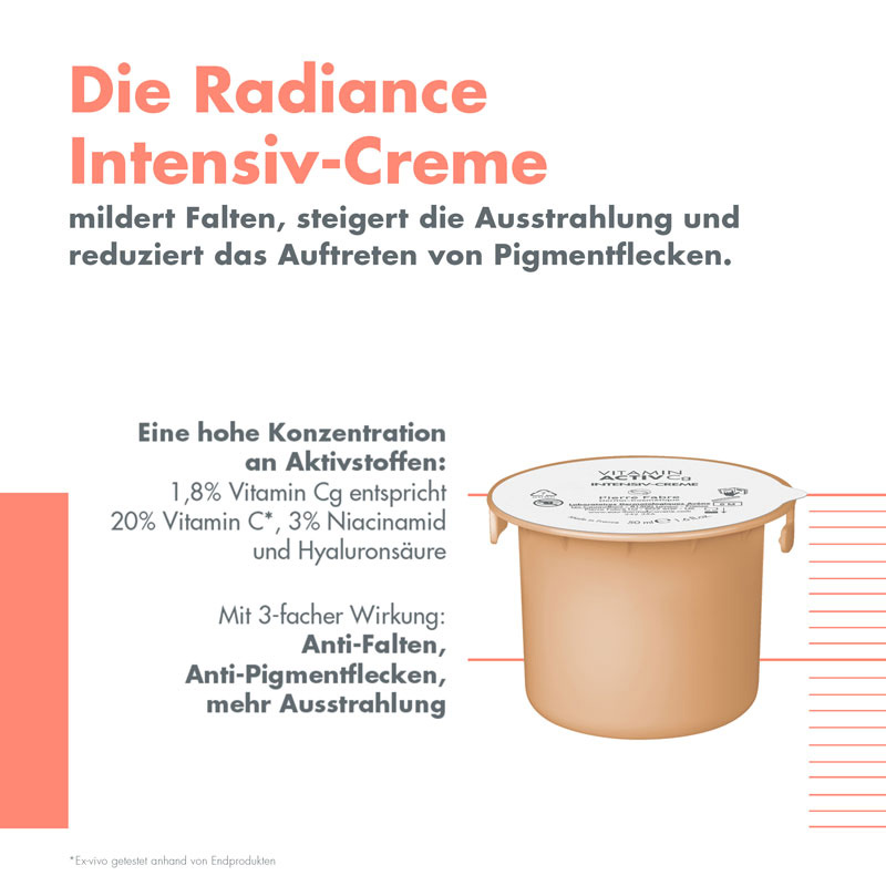 Avène VITAMIN ACTIV Cg RADIANCE INTENSIV-CREME Nachfüllpack  50 ml Creme
