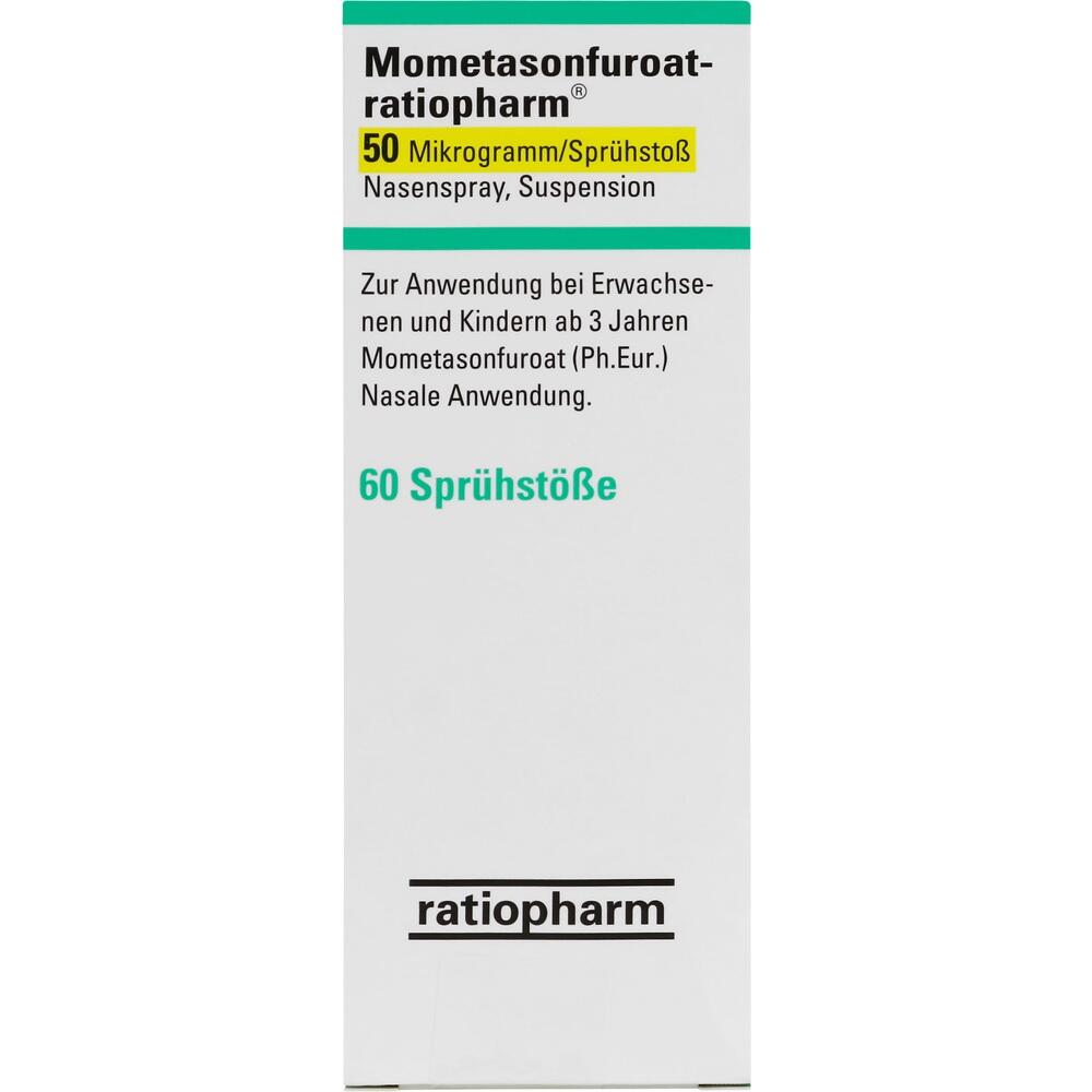Mometasonfuroat-ratiopharm 50 Mikrogramm/Sprühstoß 10 g Nasenspray