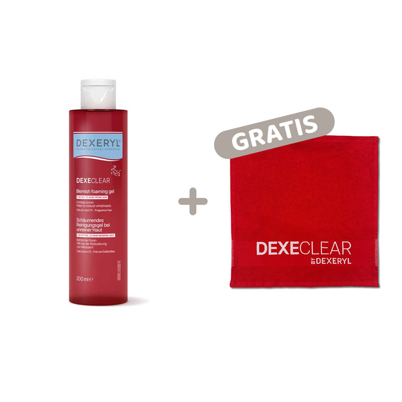 DEXECLEAR schäumendes Reinigungsgel bei unreiner Haut 200 ml Gel