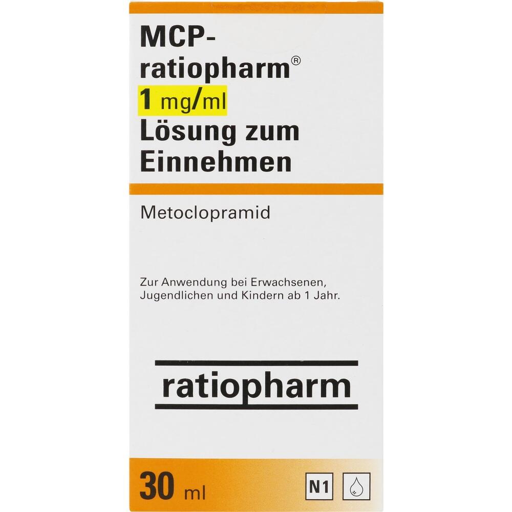 MCP ratiopharm 1 mg/ml Lösung zum Einnehmen 30 ml Lösung zum Einnehmen