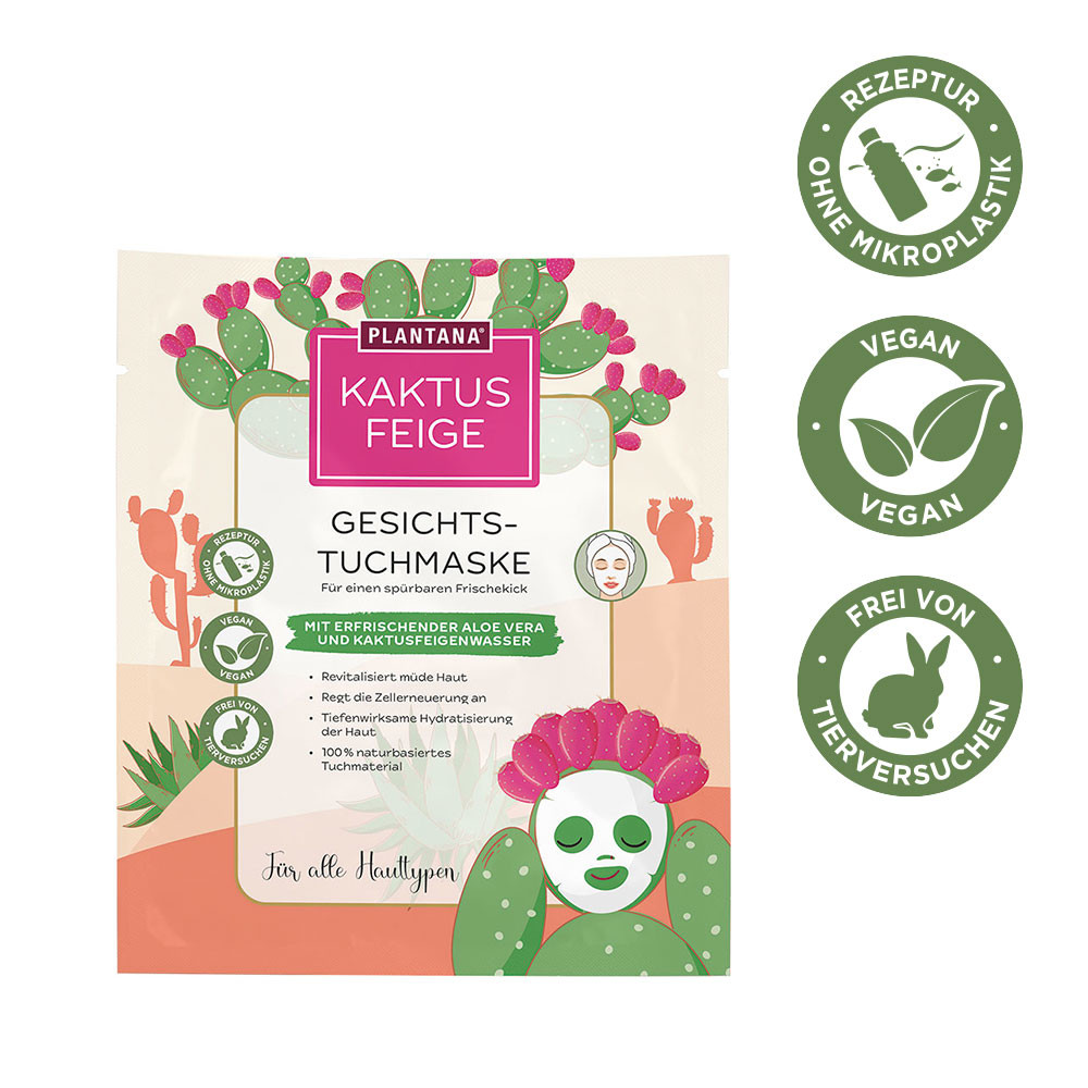 Gesichtstuchmaske Kaktusfeige 1 St Gesichtsmaske