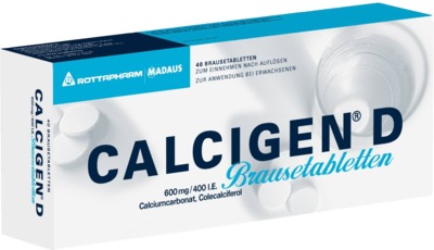 CALCIGEN D 600mg/400 I.E. 40 St Brausetabletten