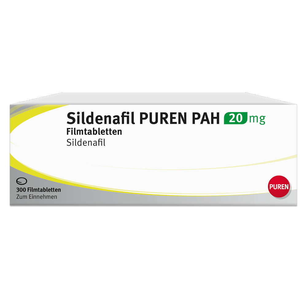Sildenafil PUREN PAH 20 mg 300 St Filmtabletten