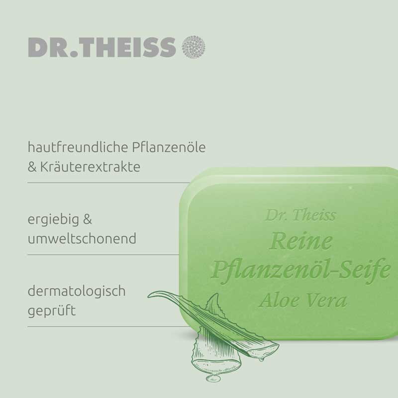 DR. THEISS Aloe Vera reine Pflanzenölseife 100 g Seife