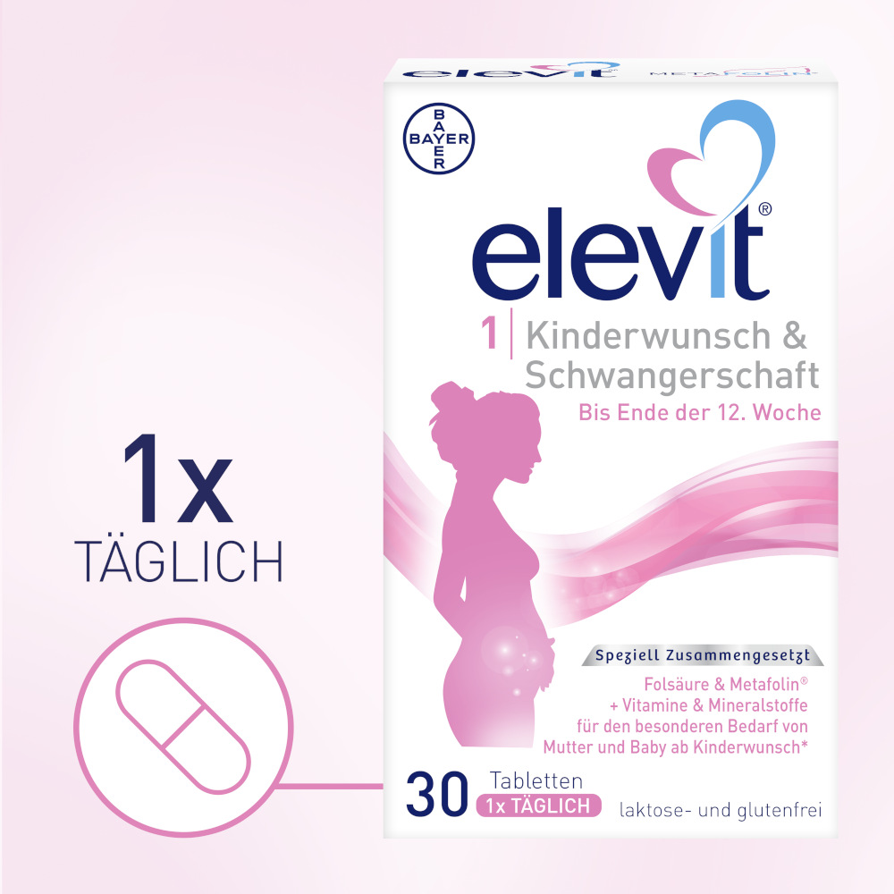 elevit 1 Kinderwunsch & Schwangerschaft 30 St Tabletten